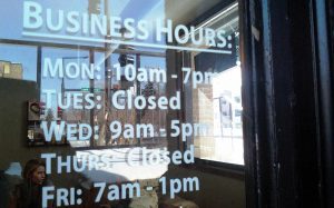 Richburg Sign Replacement hours of operation sign 300x187